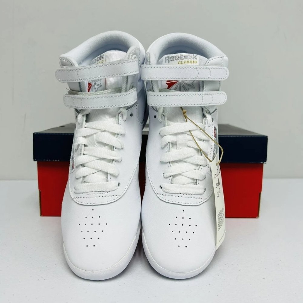 Brand new Reebok Freestyle Hi 5411 LTD Women Casual Retro Shoe WHITE